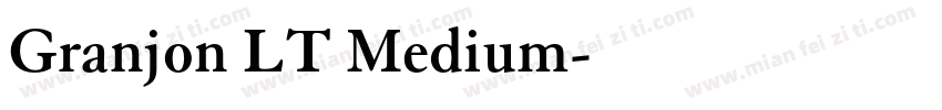 Granjon LT Medium字体转换